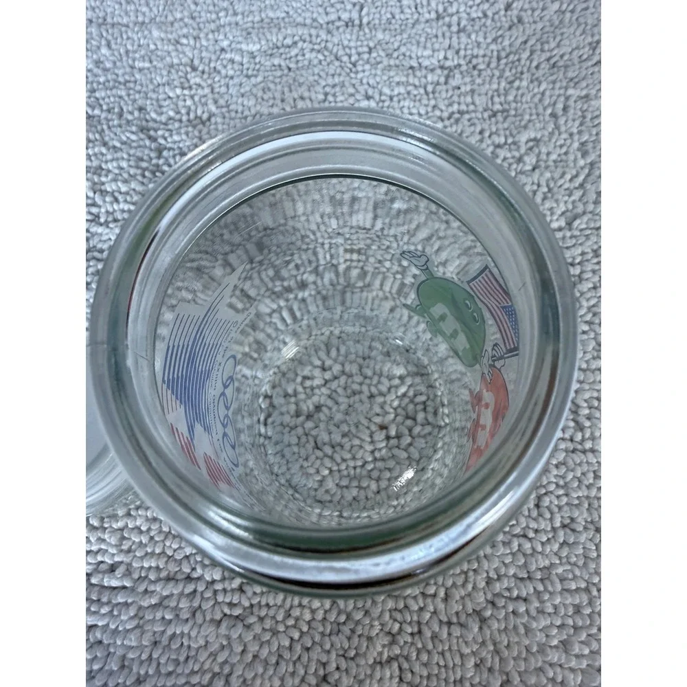1984 Los Angeles Olympics M M Jar Glass Candy Container‎ Collectible